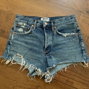 SOLD. AGOLDE “Parker cut off shorts”